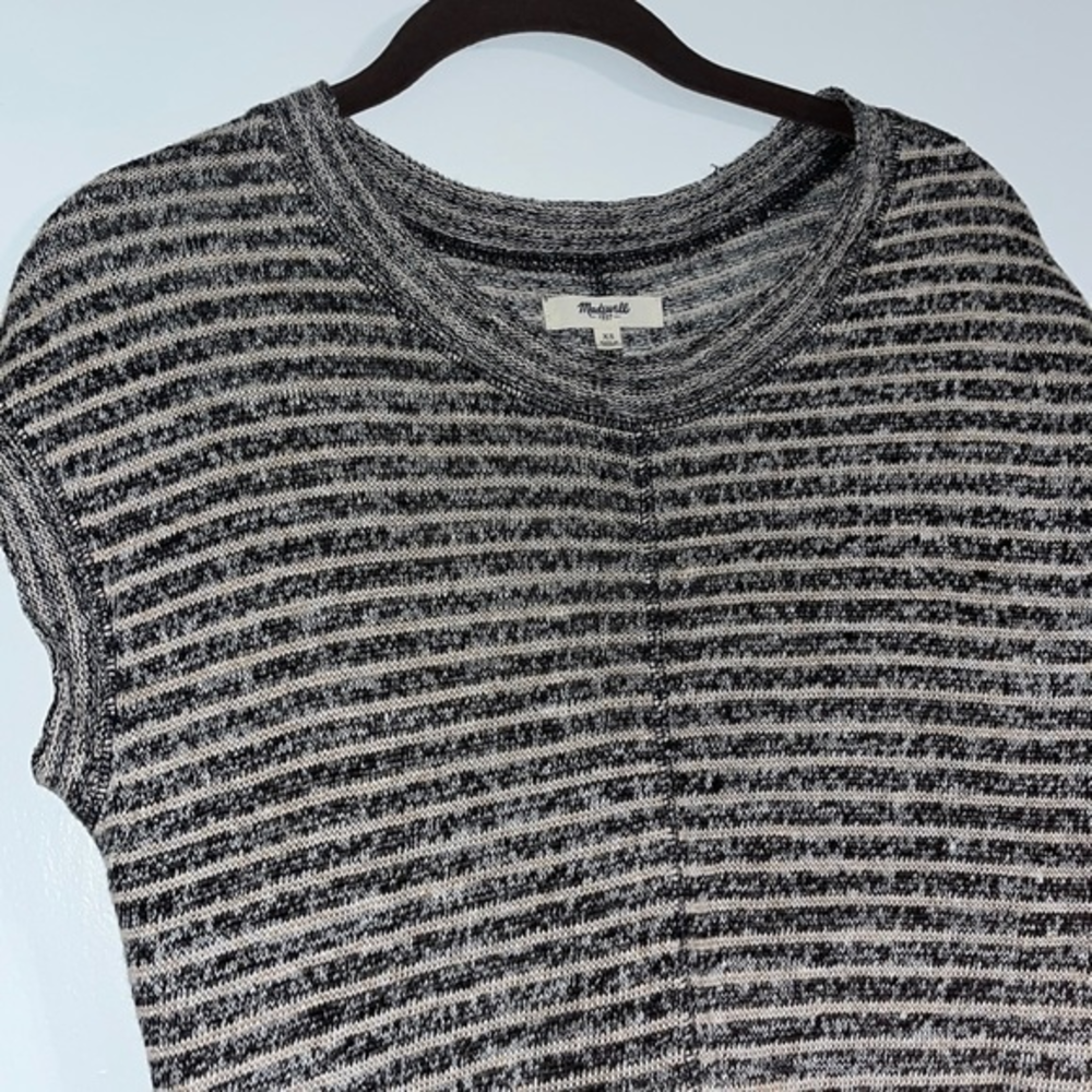 Madewell Striped Short Sleeve Sweater‎ Size XS